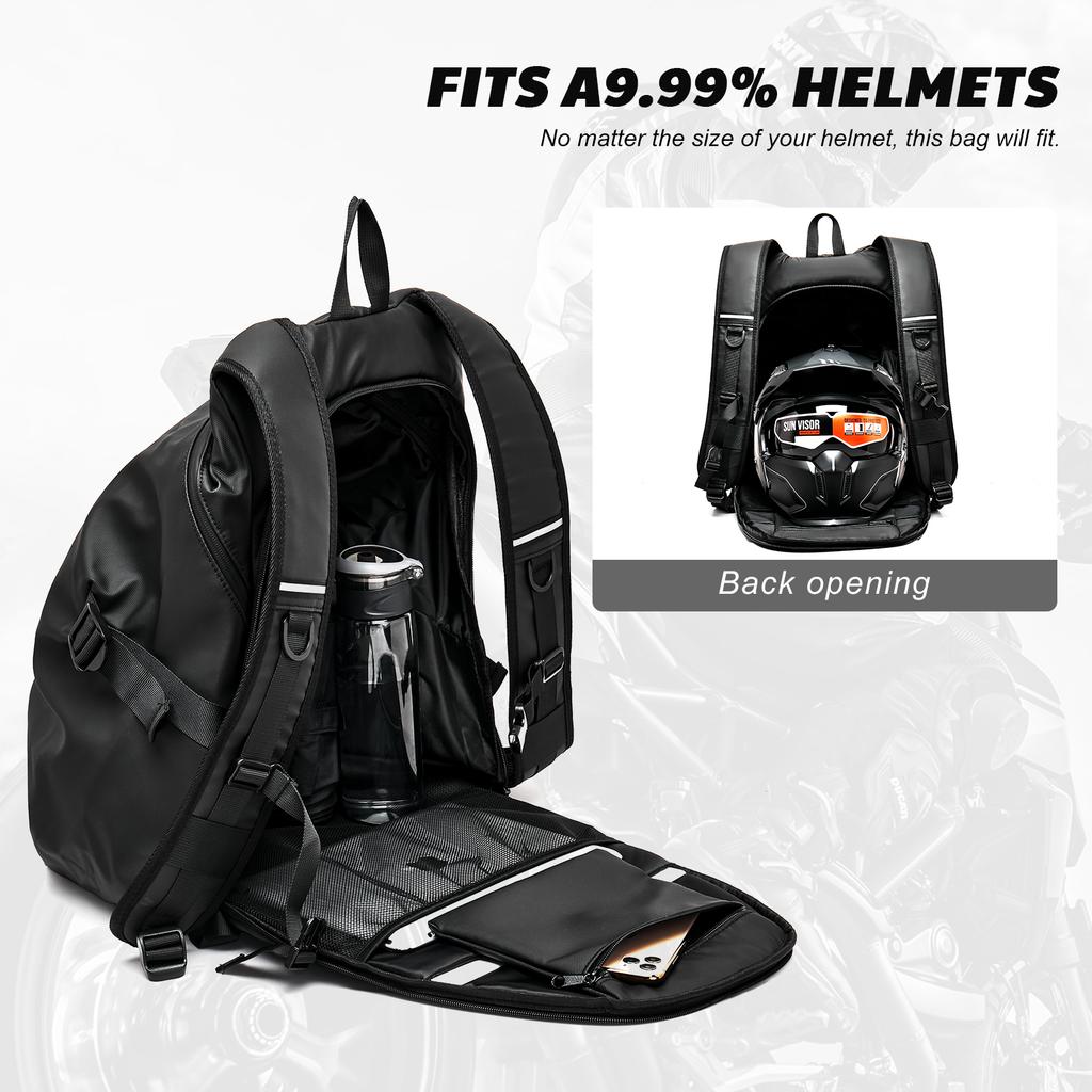 Мотоциклетный рюкзак, Водонепроницаемый рюкзак для шлема для мужчин, Мотоциклетные аксессуары, Дорожный рюкзак, Большая водонепроницаемая сумка для хранения
