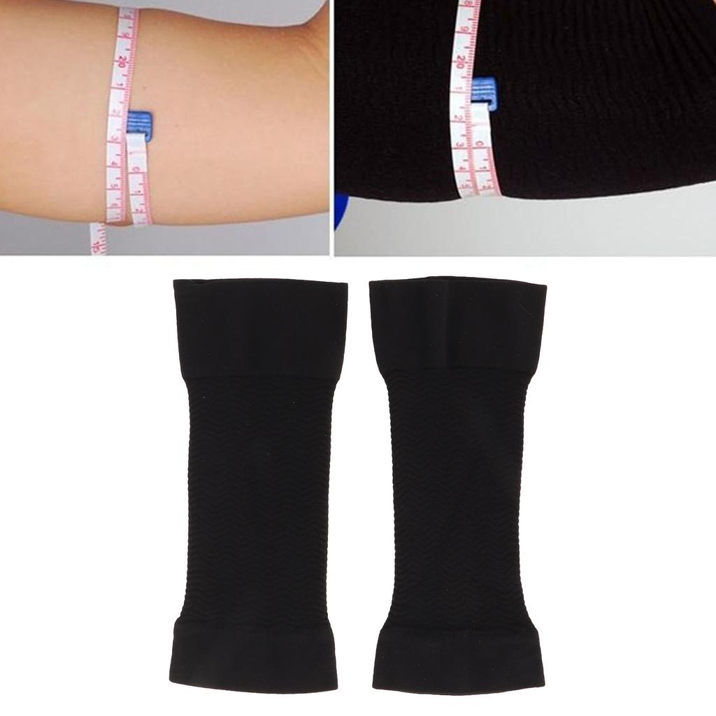 1 пара компрессионных рукавов для рук Эластичный хлопок Мягкая текстура Рукава для похудения рук 480D