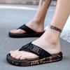 New Men's Cloth Upper Platform Flip Flops PVC Soft Sole Outdoor Beach Sandals for Men Home Non-slip Slippers Sandalias De Hombre