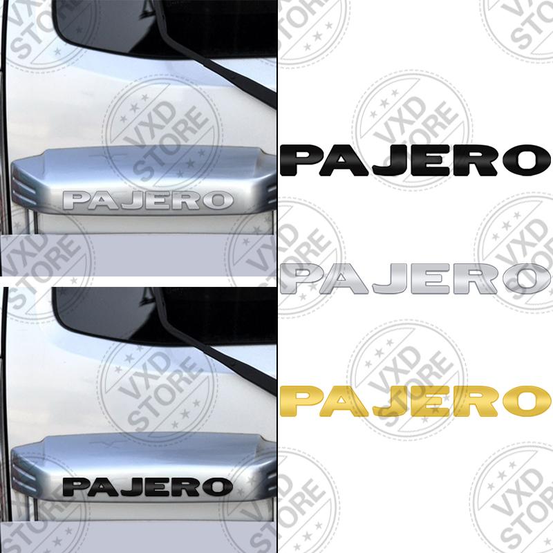Для автомобиля Mitsubishi Pajero 3D Металлические Буквы Логотип Значок Наклейки Стикер Автомобиль Авто Задний Багажник Алфавит Эмблема Стайлинг Наклейки