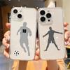 Football Soccer Shockproof Clear Phone Case For iPhone 14 13 12 11 Pro Max 7 8 Plus X XR XS Max SE 2022 Silicone Cover Fundas