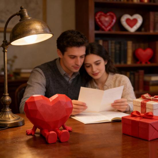 Набор из 2 фигурок-сердечек для стола, интерактивные подвижные ноги и руки, украшение, уникальный символ любви, украшение, декор для офиса и дома, подарок