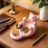 3D-печатный sculpted черный кот поднос милый котенок ювелирные изделия безделушка блюдце с полым животом настольный декоративный держатель для колец для сережек браслетов ожерелий