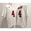 Mens Cotton Blend Rugby Jersey Training Shirt With Embroidered Number 4 Player Names Milroe Williams NCAA Style