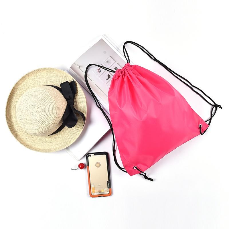 Sport Cinch Sack Environmental Waterproof Gym Duffle Backpack Pack Pouch Drawstring Bag