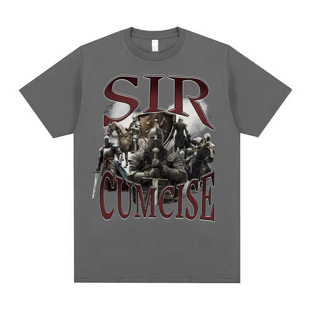 2026 Sir Cumcise Graphic T Shirt Unisex Unisex Vintage Oversized Tshirt Short Sleeve Loose Casual Crew Neck T Shirts Unisex