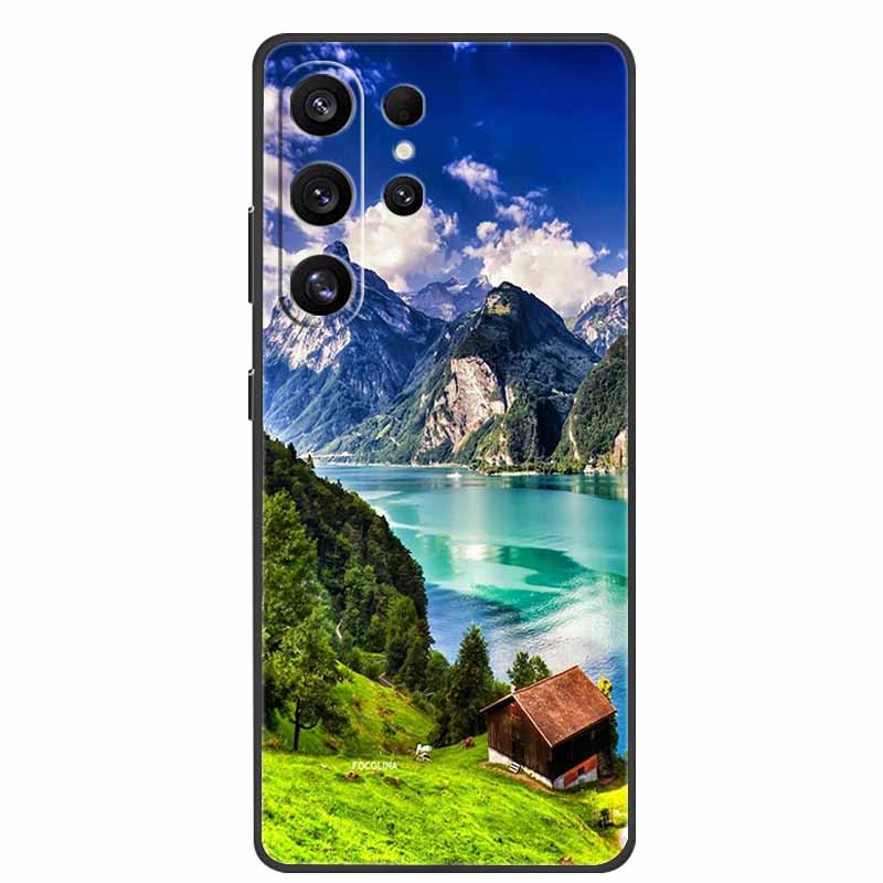 For Samsung Galaxy S26 Ultra Case Bumper Starry Sky Soft Silicone TPU Back Cover for Samsung S26 Ultra Phone Case Cute Cat Cover