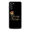 Чехол для телефона в стиле мультфильма для пары, с короной, король, королева, для Samsung Galaxy S24 S23 S22 S20 Ultra S21 FE 5G S10 S9 Plus S10E S8