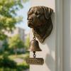 Retro Dog Welcome Door Bell Front Door Puppy Head Shopkeeper Bell Home Office Entrance Decorative Bell Pet Lover Gift