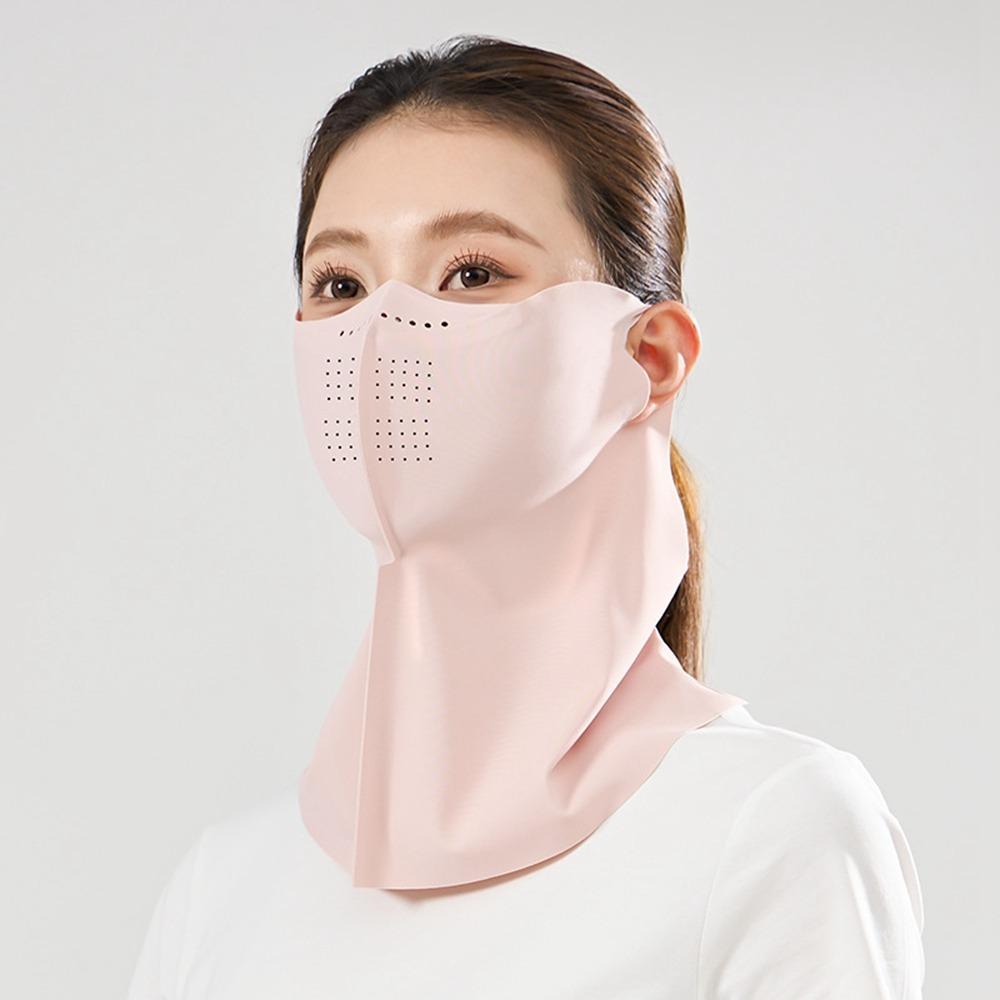 Sunscreen Face Scarf Ice Silk Mask Face Mask Face Cover Adjustable Sunscreen Mask Cycling