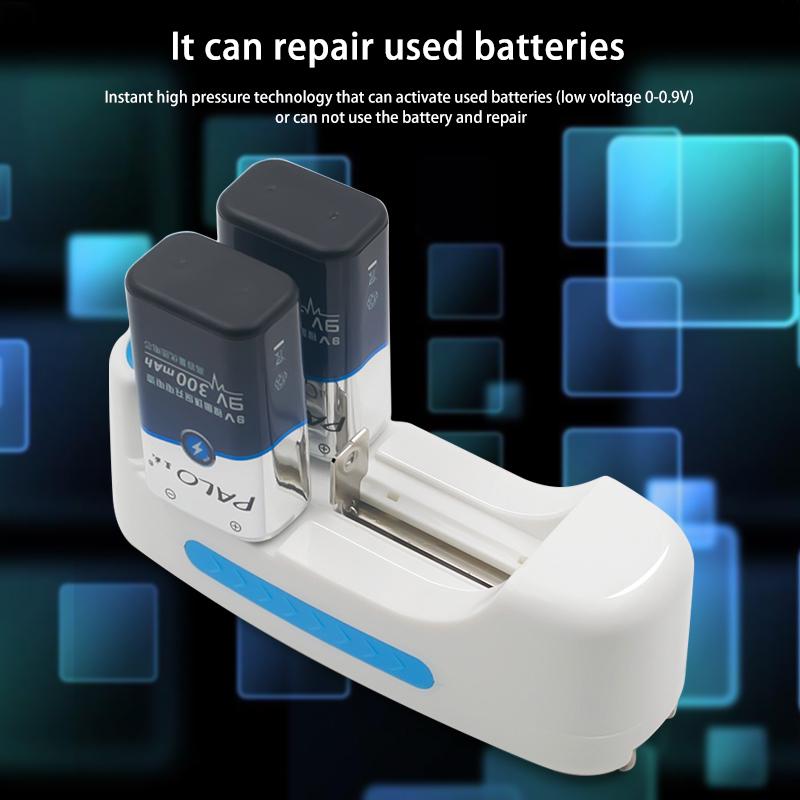 PALO Multifunction Battery Charger For Lithium 18650 17650 16500 14500 9V 6F22 For NI-CD NI-MH AA/AAA Rechargeable Batteries