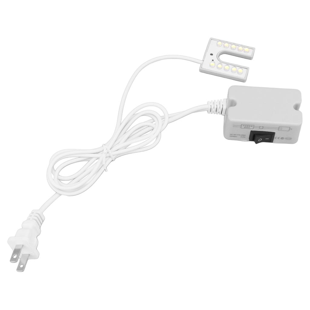 Sewing Machine Light 10 LED Beads Bright Natural Light Working Gooseneck Lamp with Magnetic Base