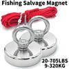 Super Strong Neodymium Fishing Magnet Hooks N52 Heavy Duty Magnet with Countersunk Hole Eyebolt Salvage Searcher Magnets