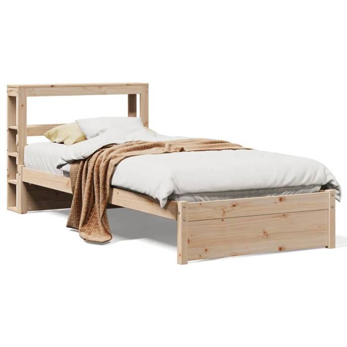 VidaXL Bed Frame with Headboard Without Mattress 90x200 Cm 3305989