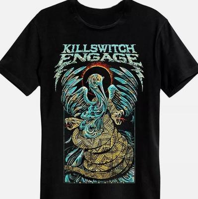 Тренд Killswitch Engage Черная футболка с коротким рукавом Размер
