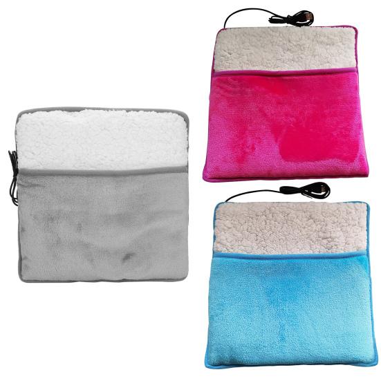 Полезный электрический обогреватель для ног, быстрый нагрев, USB, мягкая фланелевая грелка с подогревом