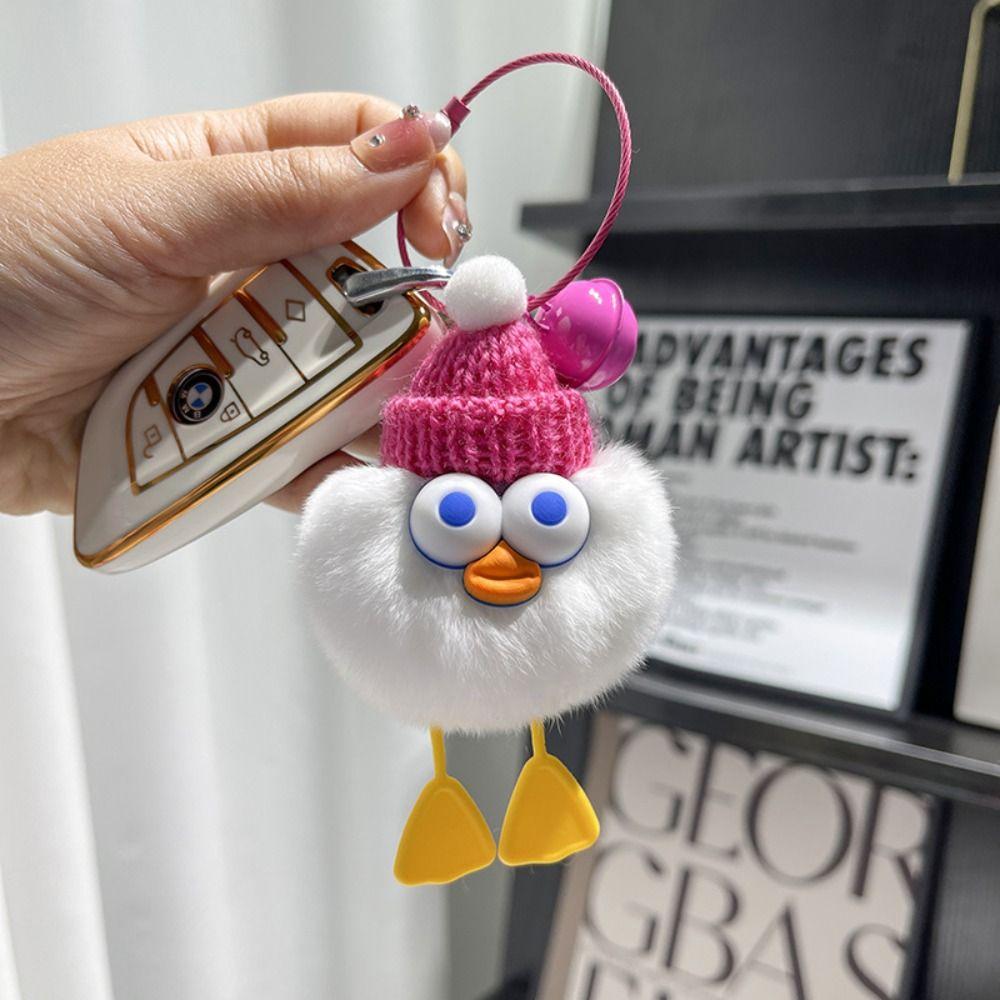 Plush Pendant Duck Plush Toy Keychain Keyring Duck Plush Toy Pendant Bag Pendant