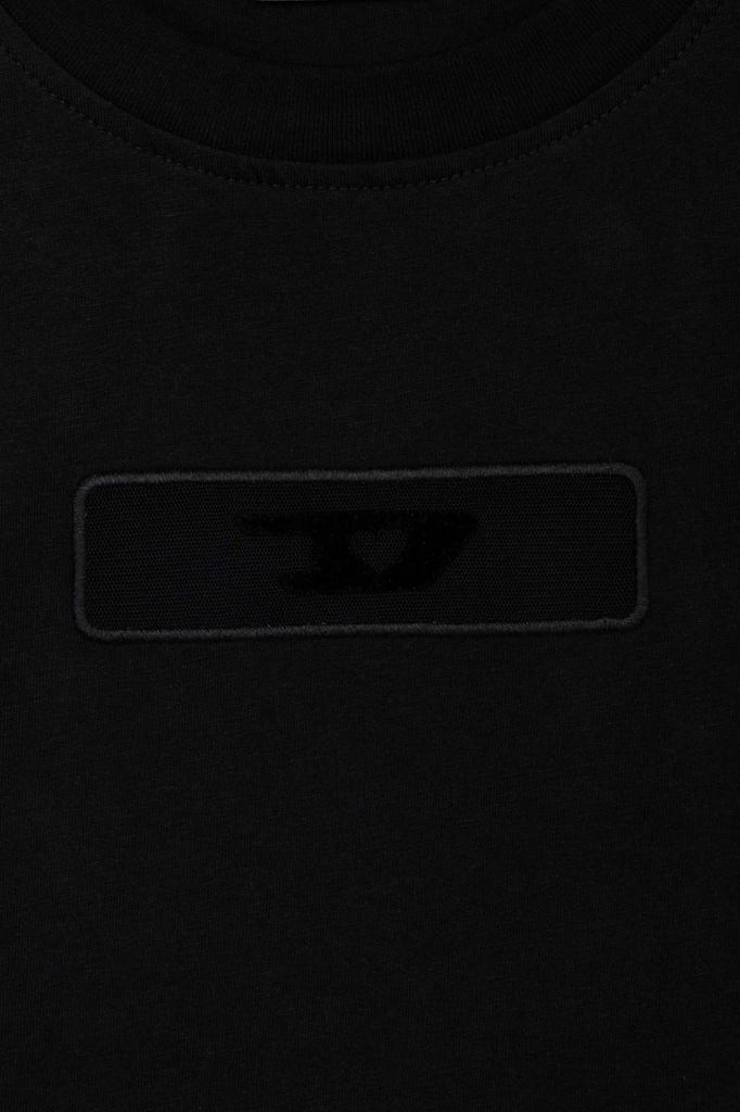 A15463RHERA 900 Black S [Diesel] Women's T-shirt T-REG-TULLE T-SHIRT