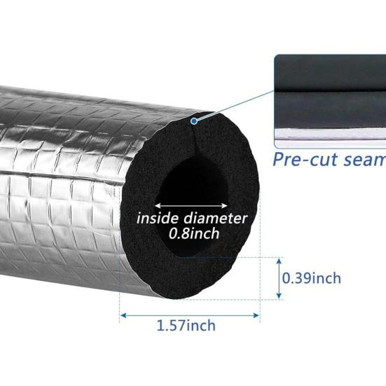 10 шт. Трубная изоляция, пенопластовые трубки, самоклеящаяся изоляционная пена, обертка, алюминиевая фольга, крышки для труб, для крана, зимняя, для наружных труб, спринклер, нагреватель