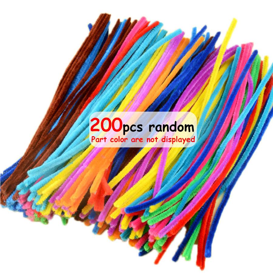 200 шт. 30 см Мягкие фетровые палочки - Разноцветные Ручная работа DIY Материалы для шитья, Скрапбукинга и Художественных поделок Аксессуары