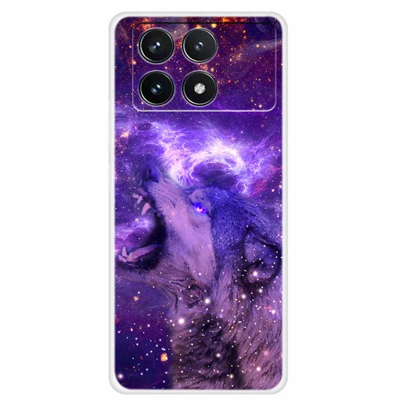Clear Cover For Xiaomi Poco F6 Pro Case 2024 Paint Soft Silicone TPU Back Cases For Xiaomi Poco F6 Pro 5G Phone Cover Capa Coque