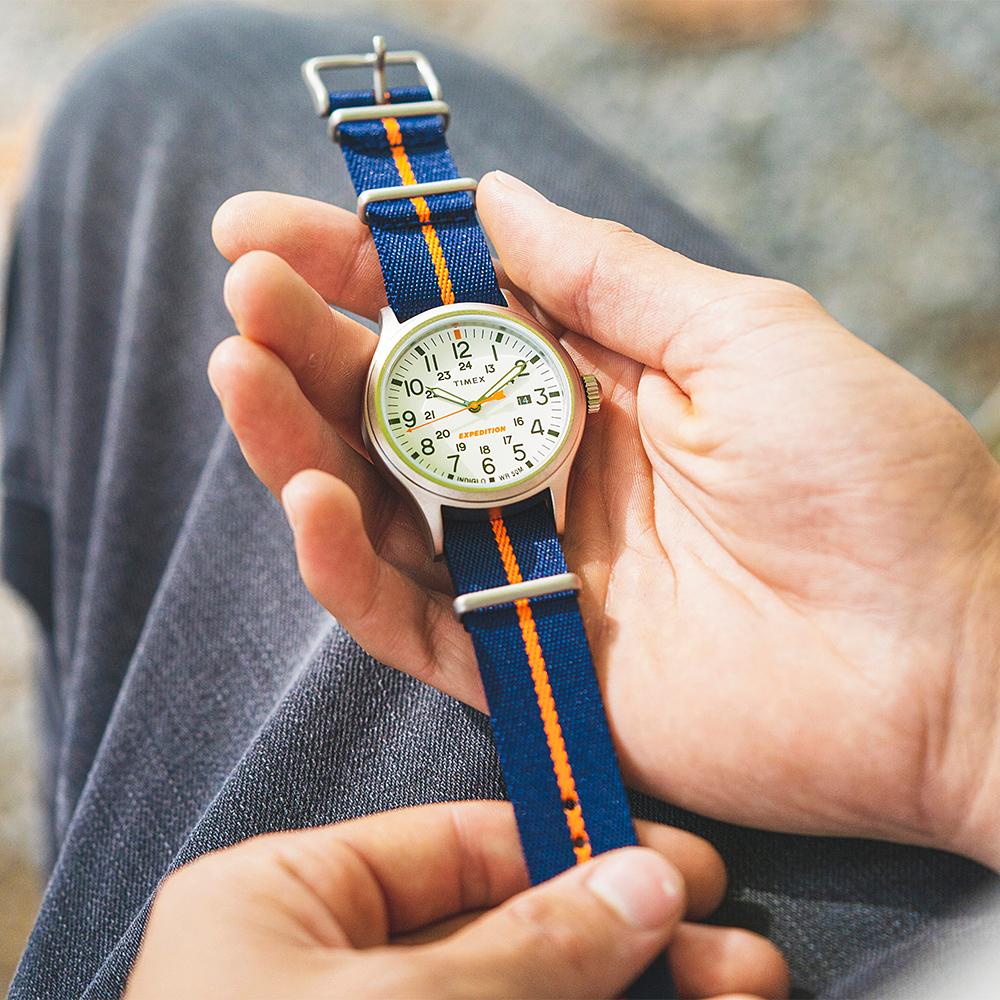 TIMEX Expedition North Sierra Indiglo Тканевые Светящиеся Часы 40 мм TW2V22800