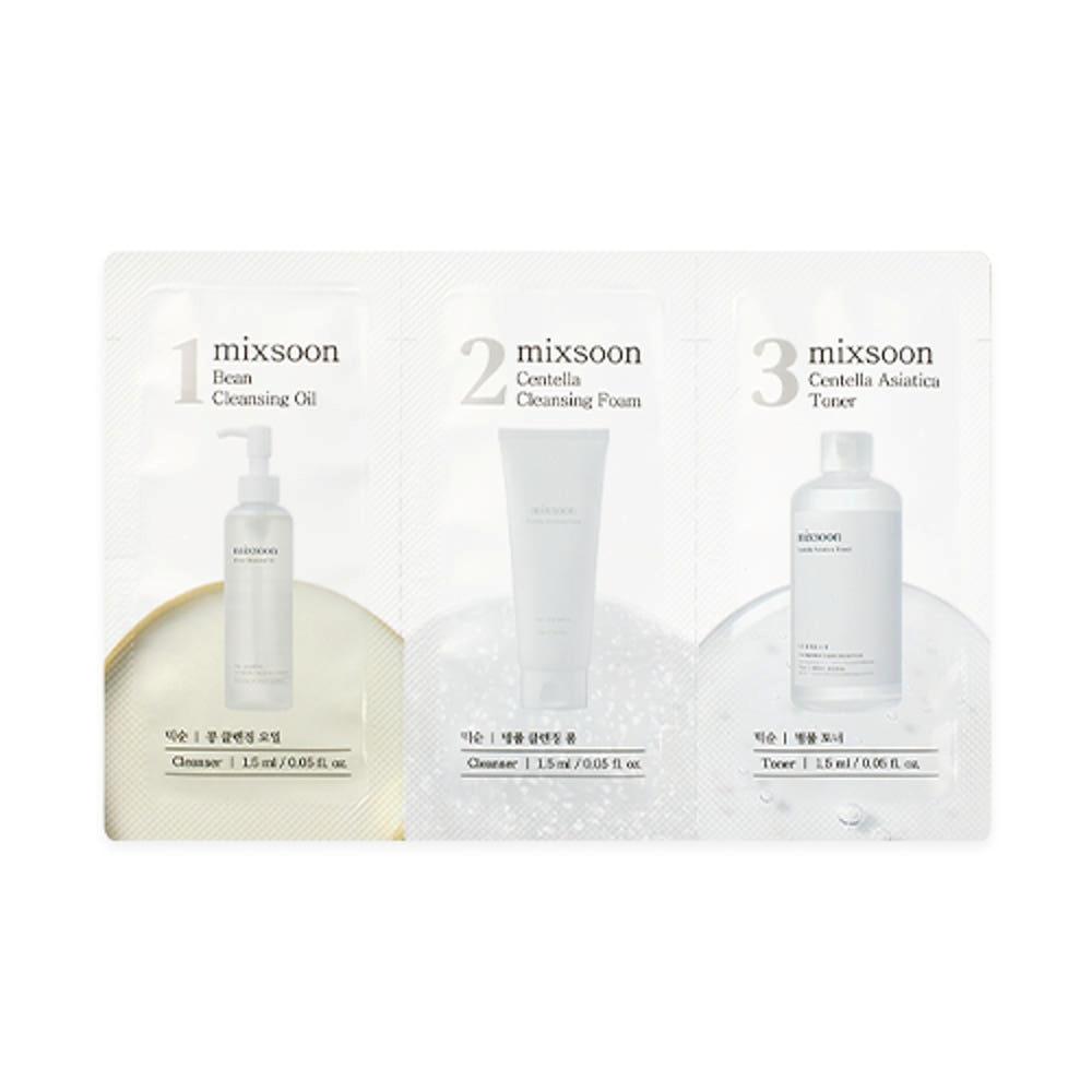 mixsoon 9-Step Trial Kit Complete Korean Skincare Routine 9 Sachets