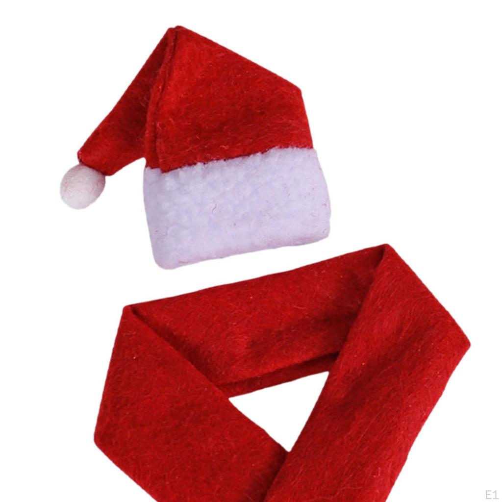 Рождественский набор чехлов для бутылок вина с орнаментом красного цвета, износостойкий, мягкий и удобный