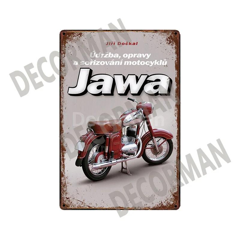 [ DecorMan]  JAWA BSA Мотор Металлические Знаки Постеры Винтажная Живопись Индивидуальный Декор Клуба LTA-1704 винтажный декор