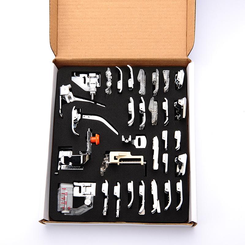 Набор многофункциональных прижимных лапок для швейной машины - 32 шт., 42 шт., 48 шт., 52 шт., 62 шт., 72 шт. Доступны варианты «Делюкс»