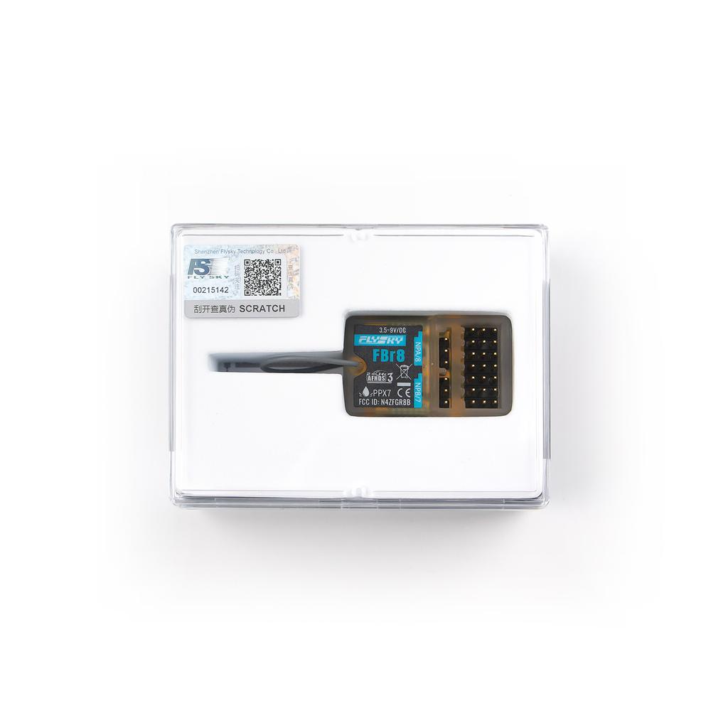 Flysky FBr8 2.4GHz 8CH Receiver AFHDS 3 System Supports Single Bidirectional Transmission PWM PPM i BUS2 S.BUS i BUS
