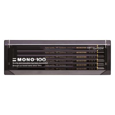Tombow Pencil Премиальный карандаш B MONO 100 структура с конденсированным черчением и рисованием 1 дюжина (Сверхтонкие частицы высокой плотности) MONO-100B