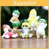 Милая Игрушка-Кот с Фруктами ПВХ Коллекционная Фигурка Для Стола Домашний Декор