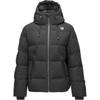 Серия Comfort Sports Худи Однотонная Молния Повседневная Универсальная Длинный рукав Пуховик Женская верхняя одежда Черный P424W005-0018