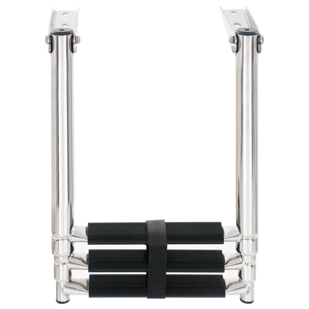 3 Step Telescopic Entry Ladder Stainless Steel