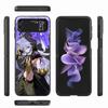 Чехол Genshin Impact Game для Samsung Galaxy Z Flip 4 Z Flip 3 5G ZFlip3 ZFlip Flip3 ZFlip4 zflip Защитная сумка Черный чехол