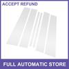 Door Pillar Window Trim SIX for Nissan Titan 2017- Silver Tone