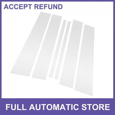 Door Pillar Window Trim SIX for Nissan Titan 2017- Silver Tone