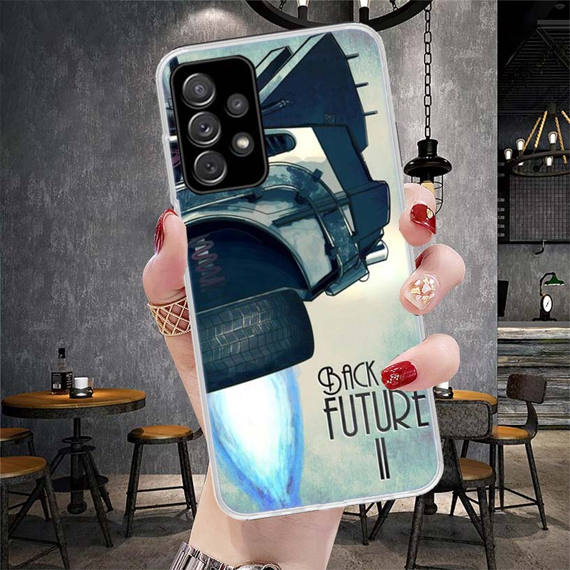 Back To The Future Time Machine Soft Phone Case For Samsung Galaxy A13 A14 A15 A16 A17 A53 A54 A55 A56 A57 A33 A34 A35 A36 A37 A