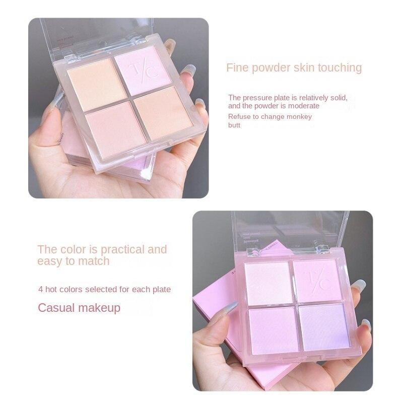 HER ORANGE Four Colors Blush Swell Blush Purple Blush Blue Matte Natural Nude Makeup Warm Color Peach Apricot Blush