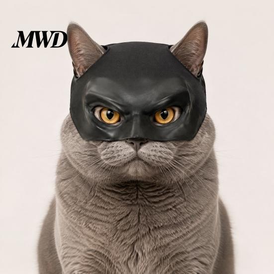 Superhero Cat Mask Bat Mask, Funny Helmet, Hat Cosplay Costume, Adjustable Pet for Wing Halloween Party Photo Props, Lightweight Comfortable