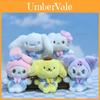 Очаровательная плюшевая игрушка-брелок Sanrio Kuromi Melody Cinnamoroll в мультяшном стиле.