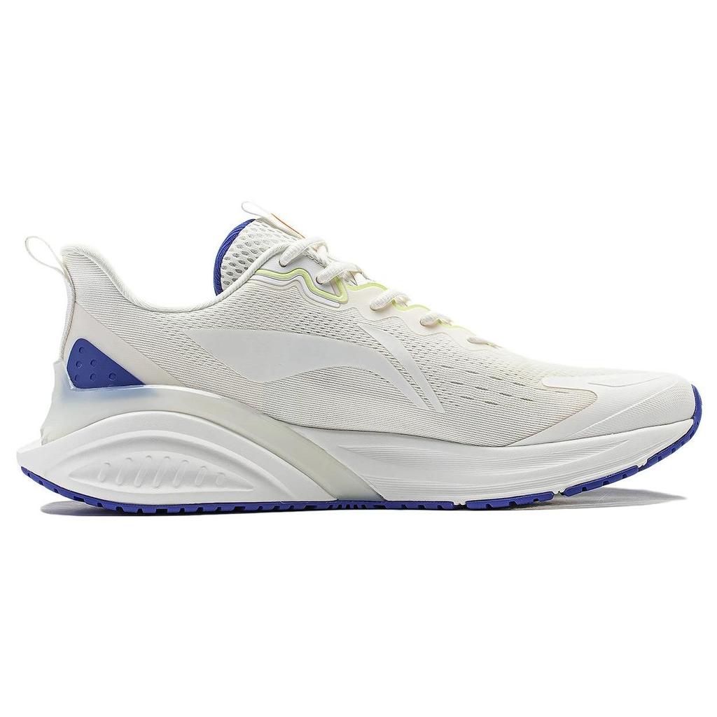 Li-Ning Cloud Pattern Non-Slip Wear-Resistant Low-Top Running Shoes Men Sneaker White Blue Orange ARST059-4
