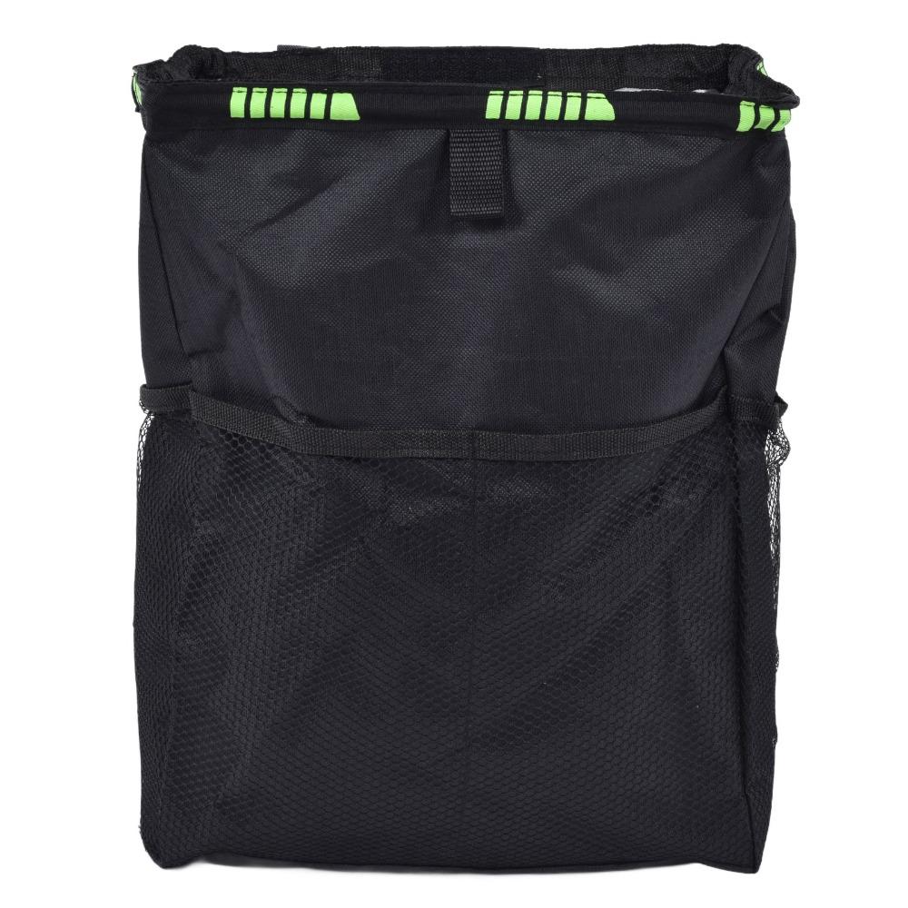 Oxford Fabric Car Garbage Storage Bag Portable Auto Trash Can Car Interior