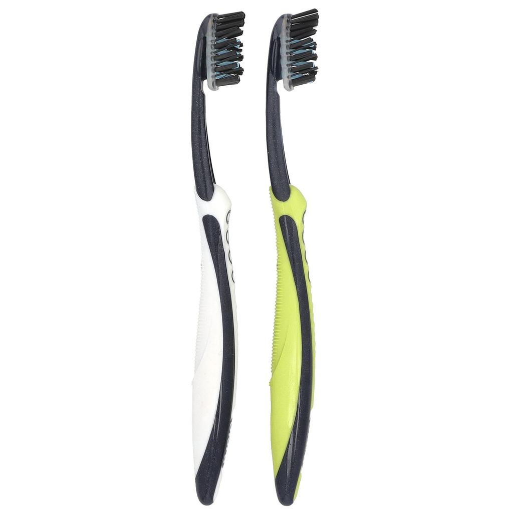 Oral-B Зубная щетка Pro-Flex Charcoal, средняя щетина, 2 шт. в упаковке