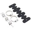 Motorcycle Exhaust Silicone Anti-Scald Heat Shield No Deformation Heat Insulation Cover with Clamp for Long Distance Rides
