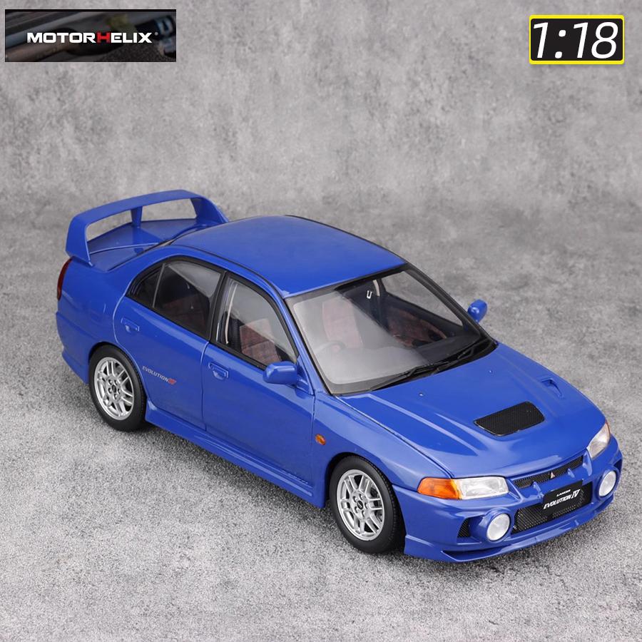 ydcp10 MOTORHELIX MH diecast model 1:18 scale New Mitsubishi EVO IV car model static ornament Holiday gift collection