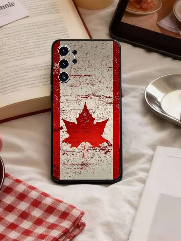 CANADA Phone Case For Samsung S26,S25,S24,S23,S22,S21,S20,Plus,Fe,Lite,Others Black Cover