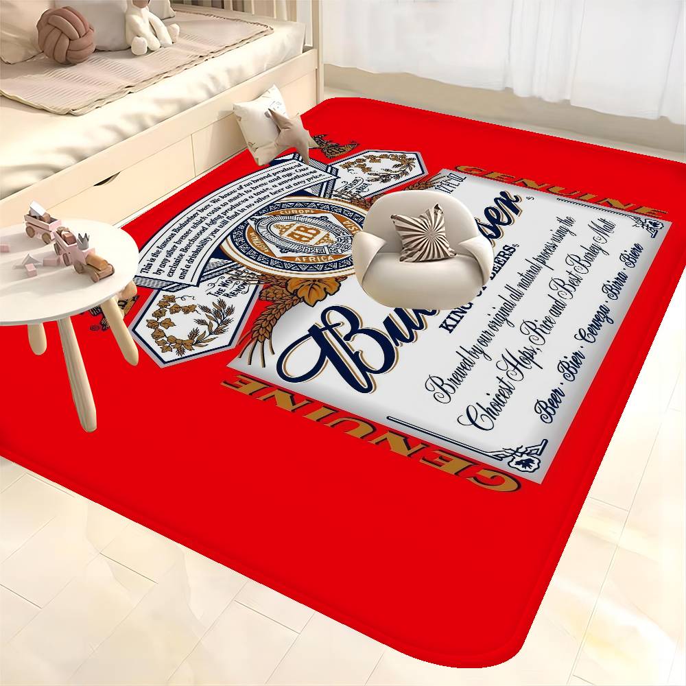 Король пива B-Budweiser Коврик для пола INS Стиль Мягкий Коврик для пола в спальню Дом Прачечная Коврик Противоскользящие Бытовые Ковры