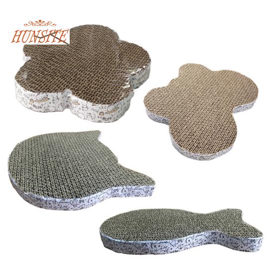 Когтеточка для кошек, экологически чистая компактная гофрированная бумага, когтеточка для кошек высокой плотности для семьи